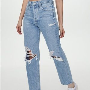 AGOLDE 90’s STRAIGHT LEG DENIM SIZE 23 IN COLOR FALLOUT